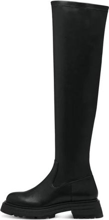 Tamaris Platformlaarzen - Dames - Hoge Laarzen - Zwart - 38 EU - Schoenen