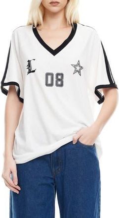 Lioness Spectate V-Neck Top in Porcelain at Nordstrom Rack, Size X-Small