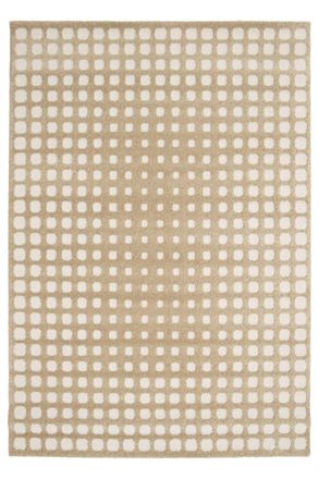 AFK Living Alfombra muy suave con efecto relieve marr&oacute;n 120 x 170 cm