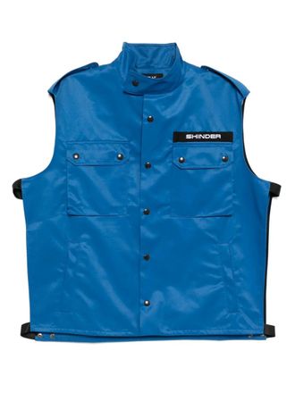 Olly Shinder world service gilet - Blue