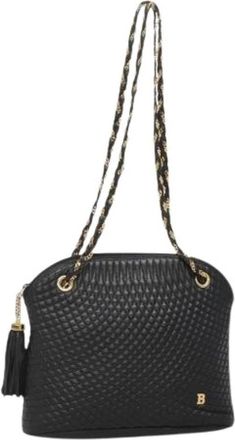 Bally Pre-owned Leren Schoudertas - Dames - Vintage Schoudertas - Zwart - ONE Size - Leer - Vintage