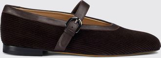 Doucal's Ballerine Mary Jane in pelle scamosciata a coste con cinturino