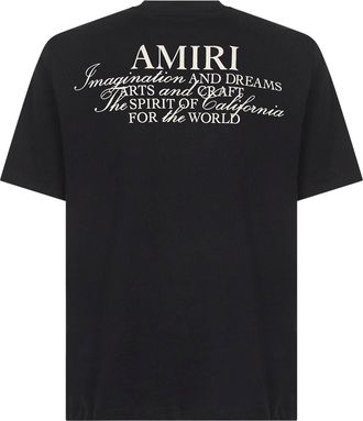 Amiri Mens T-Shirt Jersey Black Cotton T-Shirts And Polos