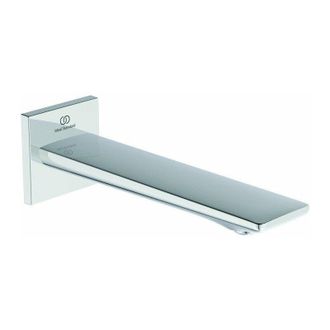 Ideal Ca&ntilde;o De Pared Check Saliente 160 Mm Cromado Con Roseta Cuadrada Standard