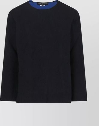 Comme Des Garçons long sleeve crew neck knit sweater