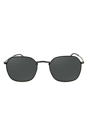 AQS Kai 50mm Polarized Oval Sunglasses in Black at Nordstrom Rack