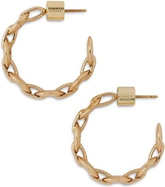 Jennifer Fisher Circle Link Huggie Hoop Earrings in Yellow Gold at Nordstrom