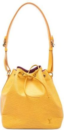 Louis Vuitton Pre-owned Bucket Bags, female, Yellow, Size: ONE SIZE Pre-owned Petit Noe Bucket Bag
