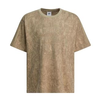 adidas Tops, Heren, Beige, M, Katoen, Adi 006 T-Shirt