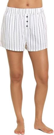 Honeydew Intimates Nap Era Shorts in Ivory Stripe at Nordstrom, Size X-Small
