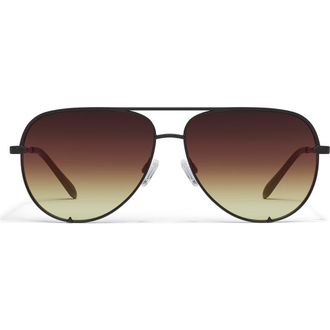 Quay High Key 55mm Aviator Sunglasses in Blk/brnyw at Nordstrom Rack
