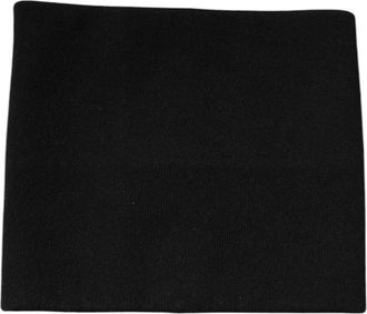 Dolce & Gabbana Mens Black Cashmere Knitted Square Handkerchief Scarf