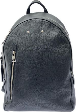 Louis Vuitton Black Leather Backpack (Pre-Owned)