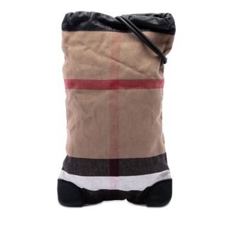 Burberry Pre-owned Burberry Mega Check Canvas Drawstring Backpack Unisex GW0HVRWDSV1JO4PA