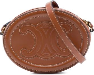 Celine Pre-owned Celine Small Calfskin Cuir Triomphe Oval Crossbody Ladies ASIDZYR15CTTPP97