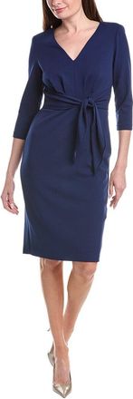 Adrianna Papell Crepe Tie Waist Sheath Dress