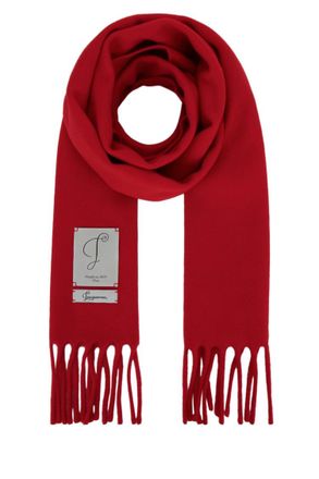 Jacquemus Red Logo Scarf