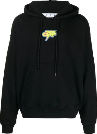 Off-white Thunder Print Skate Hoodie OMBB085F22FLE0044107