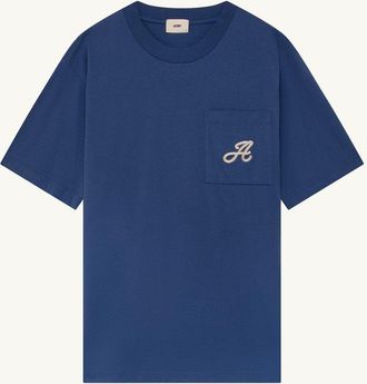 Autry T-SHIRT IN COTONE CON TASCHINO E RICAMO CORDA UNISEX