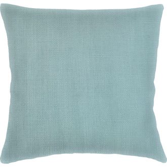 Anaya with Love So Soft Linen Euro Pillow with Down Alternative Insert in Mist Blue at Nordstrom, Size 26X26