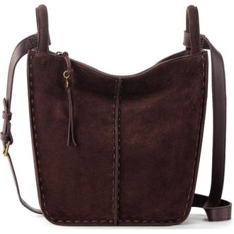 The Sak Los Feliz Crossbody Leather Bag in Mahogany Suede at Nordstrom