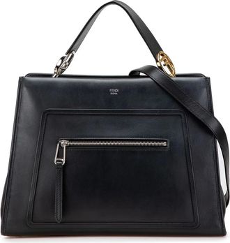 Fendi Borsa a tracolla media Runaway in pelle 2010-2025 - Nero