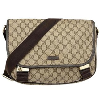Gucci Pre-owned Vintage Shoulder Bag - Heren - Vintage Schoudertas - Beige - ONE Size - Leer - Vintage