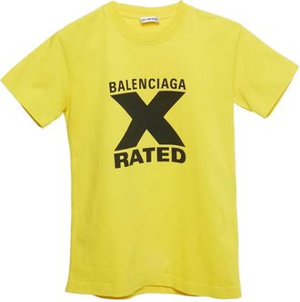 Balenciaga T-shirt con logo - Giallo