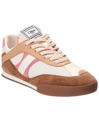Chlo&eacute; Chlo&eacute; Kick Leather, Suede & Canvas Sneaker