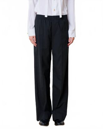 WE-AR4 Prep Relaxed Trouser In Black Pinstripe