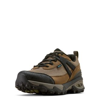 Ariat Mens Traverse Low Waterproof Hiking Shoe in Brown Bark, D Medium Width, Size 10.5, by Ariat