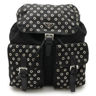 Prada Vintage, unisex, Zwart, ONE Size, Leer, Pre-owned Vintage Rugzak