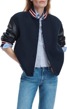 Rag & Bone Scarlet Varsity Jacket in Salute at Nordstrom, Size X-Large