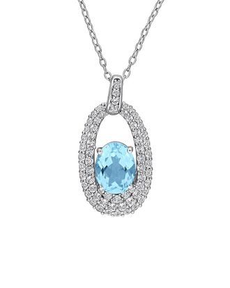 Rina Limor Silver 3.94 ct. tw. Topaz Pendant
