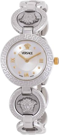 Versace Greca Jewel Quartz Silver Dial Ladies Watch VEWCA0124
