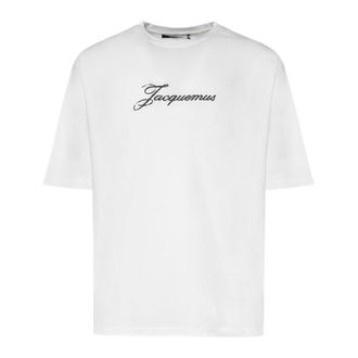 Jacquemus T-Shirts, male, White, Size: XL Le T-Shirt