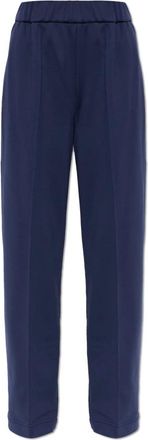 Moncler Broek met beennaad - Dames - Straight fit broeken - Blauw - XS - Broeken
