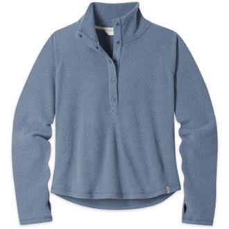 Stio Womens Turpin Fleece Snap Pullover Blue XL