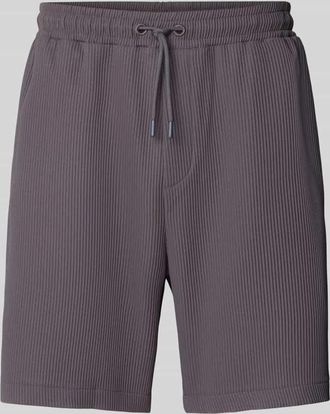 Review Shorts mit Strukturmuster in Dunkelgrau, Gr&ouml;&szlig;e XXL