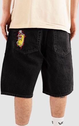 Empyre Sk8 Denim Pantalones Cortos negro