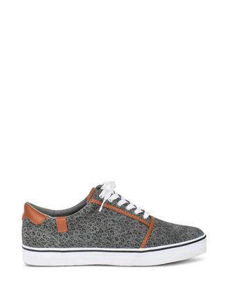 Bobbie Burns Vajert sneakers met luipaardprint - Grijs