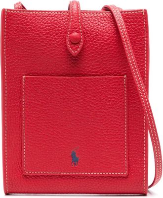 Polo Ralph Lauren Borsa a tracolla in pelle - Rosso