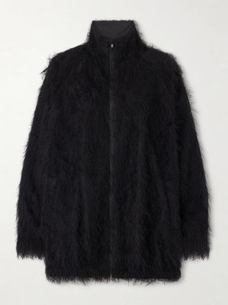 Frankie Shop Giacca In Shell Sfrangiato Baxter - Nero