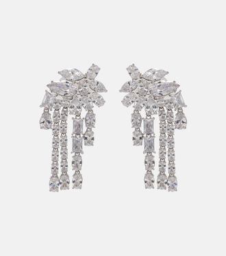 Self Portrait Crystal-embellished drop earrings