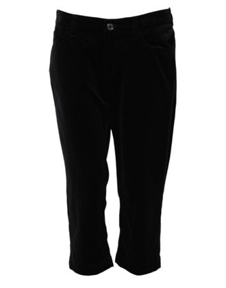 Dolce & Gabbana Skinny Cotton Capri Jeans - Black