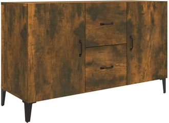 vidaXL Sideboard Smoked Oak 100x36x60 cm Engineered Wood Vidaxl