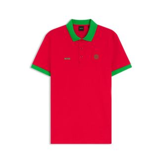 BOSS Paddy polo shirt with country flag