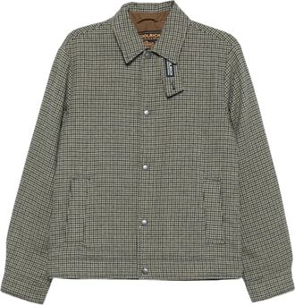 Woolrich Wool Check Keating Shirt Jacket - Heren - Zomerjassen - Bruin - M - Wol - Jassen