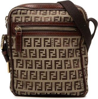 Fendi Pre-owned Fendi Zucchino Canvas Crossbody Unisex 1XP9VLIZQIRERHIV