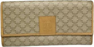 Celine Pre-owned Wallets, female, Beige, Size: ONE SIZE Pre-owned Leather Wallet